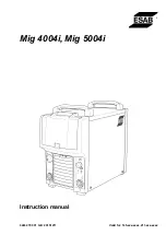 ESAB Mig 4004i Instruction Manual предпросмотр