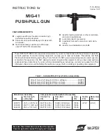 ESAB MIG-41 Instructions Manual предпросмотр