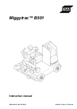 Предварительный просмотр 1 страницы ESAB Miggytrac B501 Instruction Manual