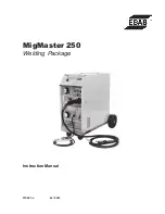 Предварительный просмотр 1 страницы ESAB MIGMASTER 250 Instruction Manual