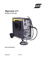 Preview for 1 page of ESAB Migmaster 275 Instruction Manual