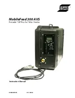 Предварительный просмотр 1 страницы ESAB MobileFeed 300 AVS Instruction Manual