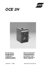 Preview for 1 page of ESAB OCE 2H Instruction Manual