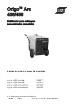 ESAB Origo Arc 426 User Manual And Spare Parts предпросмотр