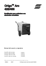 Предварительный просмотр 23 страницы ESAB Origo Arc 426 User Manual And Spare Parts