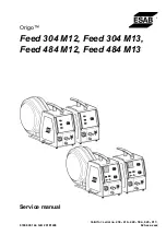 ESAB Origo Feed 304 M12 Series Service Manual preview