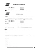 Предварительный просмотр 39 страницы ESAB Origo Feed 304 P2 User Manual And Spare Parts