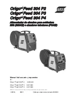 Предварительный просмотр 41 страницы ESAB Origo Feed 304 P2 User Manual And Spare Parts