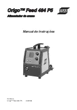 ESAB Origo Feed 484 P5 Instruction Manual предпросмотр