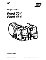 ESAB Origo M13 Feed 304 Instruction Manual предпросмотр