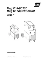 Предварительный просмотр 1 страницы ESAB Origo Mag C140 Instruction Manual