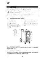 Предварительный просмотр 9 страницы ESAB Origo Mig 320 Instruction Manual