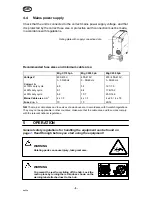 Предварительный просмотр 9 страницы ESAB Origo Mig C170 3ph Instruction Manual