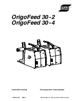 ESAB OrigoFeed 30-2 Instruction Manual preview