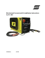 ESAB PC-900 Installation Instructions Manual preview