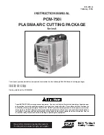 ESAB PCM-750i Instruction Manual preview