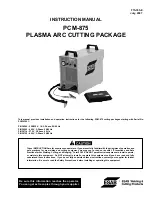 ESAB PCM-875 Instruction Manual preview