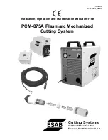 ESAB PCM-875A Installation, Operation And Maintenance Manual preview