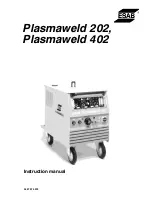 Предварительный просмотр 1 страницы ESAB PLASMAWELD 202 Instruction Manual