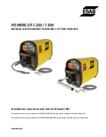 ESAB POWERCUT-1250 Installation, Operation And Service Manual preview