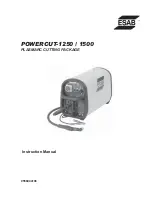 Предварительный просмотр 1 страницы ESAB POWERCUT-1250 Instruction Manual