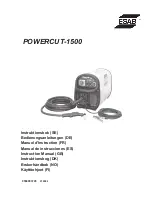 Preview for 1 page of ESAB POWERCUT-1500 Instruction Manual