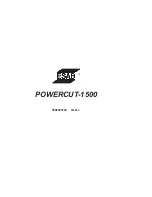 Preview for 2 page of ESAB POWERCUT-1500 Instruction Manual