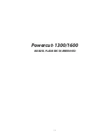 Preview for 11 page of ESAB Powercut-1600 Instruction Manual