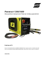 Preview for 143 page of ESAB Powercut-1600 Instruction Manual