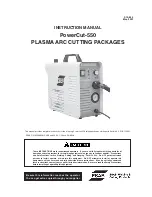 Preview for 1 page of ESAB PowerCut-550 Instruction Manual