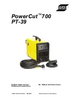 Preview for 1 page of ESAB PowerCut 700 PT-39 Instruction Manual