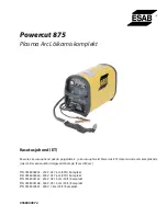 Preview for 85 page of ESAB Powercut 875 Instruction Manual