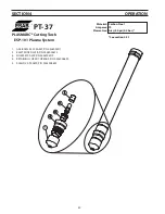 Preview for 40 page of ESAB PT-37 Instruction Manual