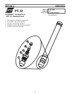 Preview for 42 page of ESAB PT-37 Instruction Manual