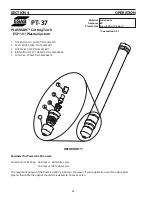 Preview for 48 page of ESAB PT-37 Instruction Manual