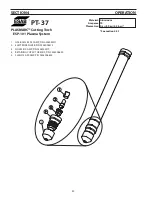 Preview for 50 page of ESAB PT-37 Instruction Manual