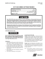 Предварительный просмотр 1 страницы ESAB SCT-1500 SERIES Operating Instructions Manual