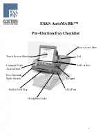 ES&S AutoMARK Manual preview