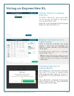 Предварительный просмотр 9 страницы ES&S ExpressVote XL Poll Worker Manual