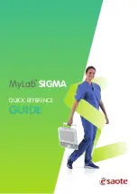 Esaote MyLab SIGMA Quick Reference Manual preview