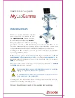 Предварительный просмотр 3 страницы Esaote MyLabGamma Quick Reference Manual