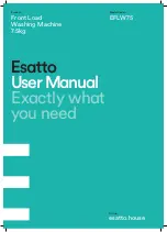 Esatto EFLW75 User Manual предпросмотр