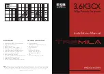 Предварительный просмотр 22 страницы ESB AUDIO TREMILA 3000 Series Installation Manual