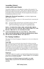 Preview for 11 page of ESB Tanning Systems Avalon 20 User Manual