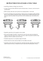 Предварительный просмотр 8 страницы ESCALADE Minnesota Fats MFT800-TBL Instruction Manual