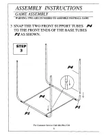 Preview for 8 page of ESCALADE Quarterback Pass Attack 25605 Instruction Manual