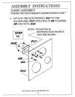 Preview for 15 page of ESCALADE Quarterback Pass Attack 25605 Instruction Manual