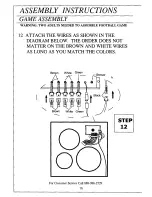 Preview for 16 page of ESCALADE Quarterback Pass Attack 25605 Instruction Manual