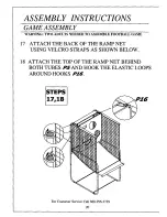 Preview for 20 page of ESCALADE Quarterback Pass Attack 25605 Instruction Manual