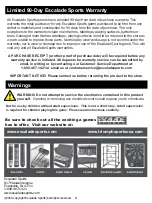 Preview for 2 page of ESCALADE Triumph 35-7052-2 Instruction Manual